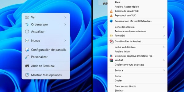 Recuperar el menú contextual clásico en Windows 11